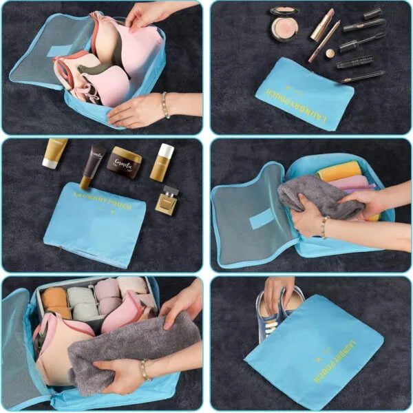 Set de viaje de 6 piezas